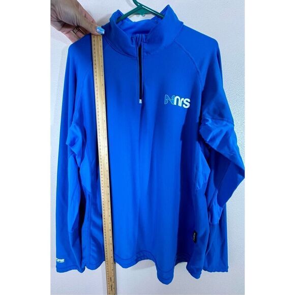 NRS Men's H2Core Lightweight 1/4 Zip Up Pullover Sea Blue Shirt Size XL - Picture 6 of 9